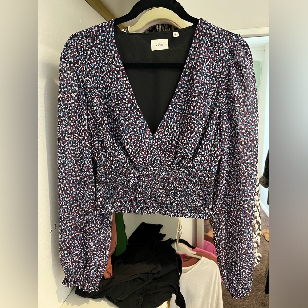 Aritzia Wilfred Wistful Blouse